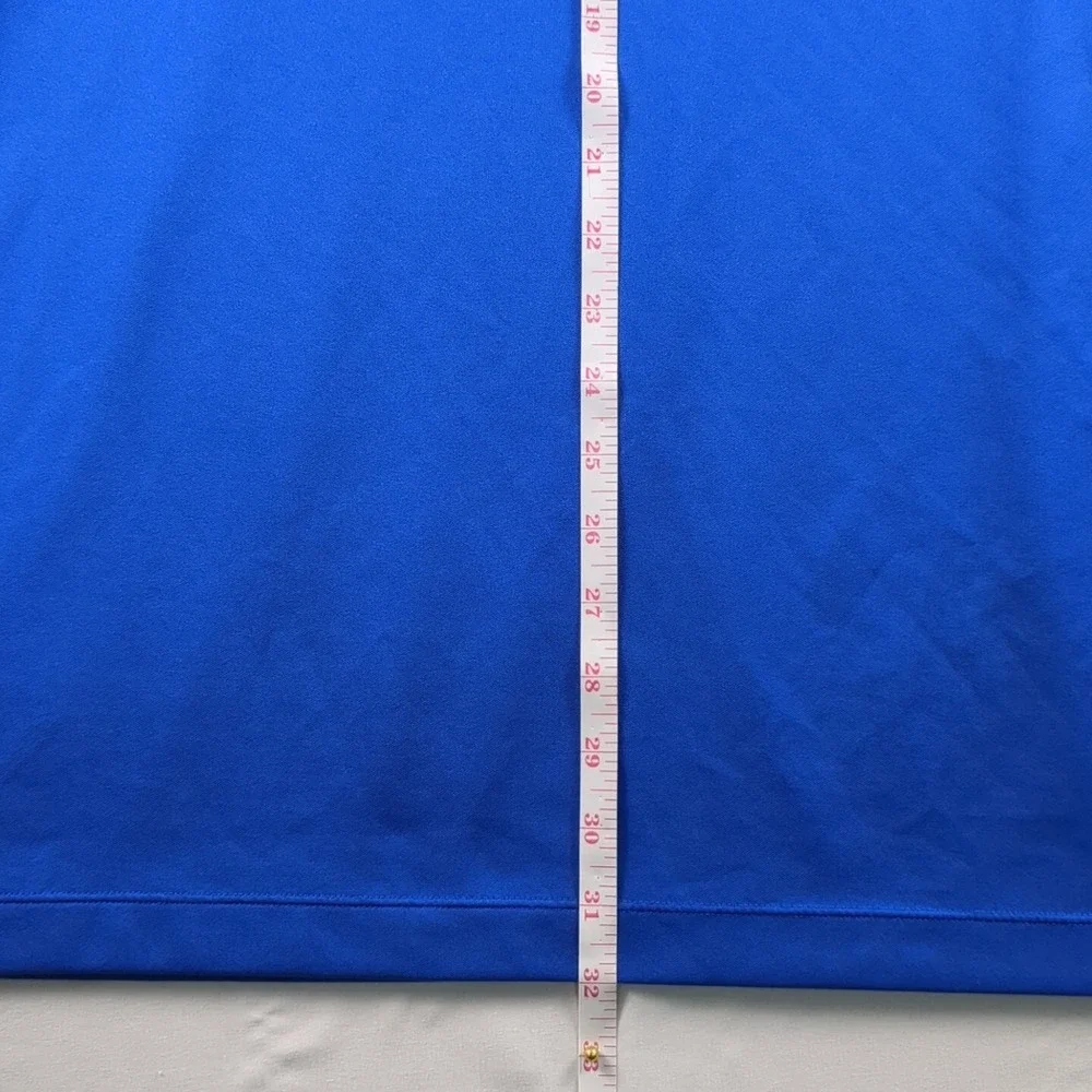 Nike Golf Dri-Fit‎ Athletic Knit Polo Shirt Men's XXL Blue Tour Performance